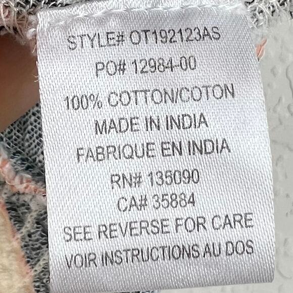 Altar'd State Striped Button Front Off the Shoulder Gauzy Crop Top Size Medium - Picture 6 of 7